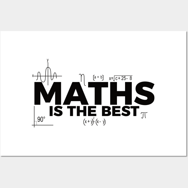 Maths Is The Best Wall Art by badCasperTess